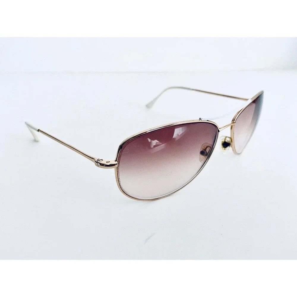 Kate Spade NY Gold & White Aviator Frame Temple Glasses Ally 3/S 0DX4 60 15 135